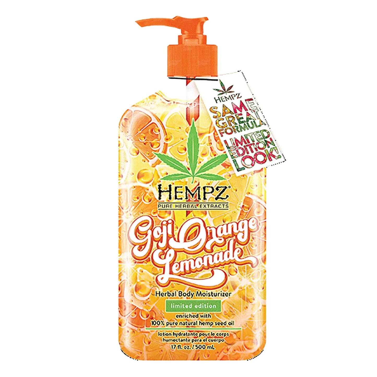 Hempz Herbal Body Moisturizer ( Goji Orange Lemonade ) 500 ML HEMPZ
