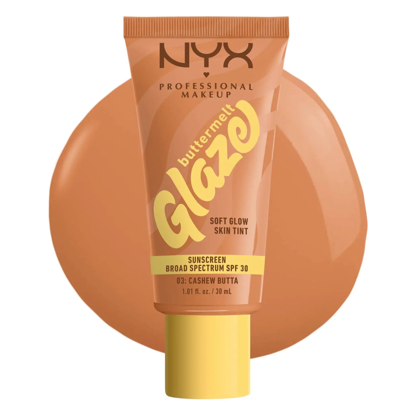 NYX Professional Glazed Butter Melt Skin Tint ( 03 Cashew Butta ) spf 30 NYX