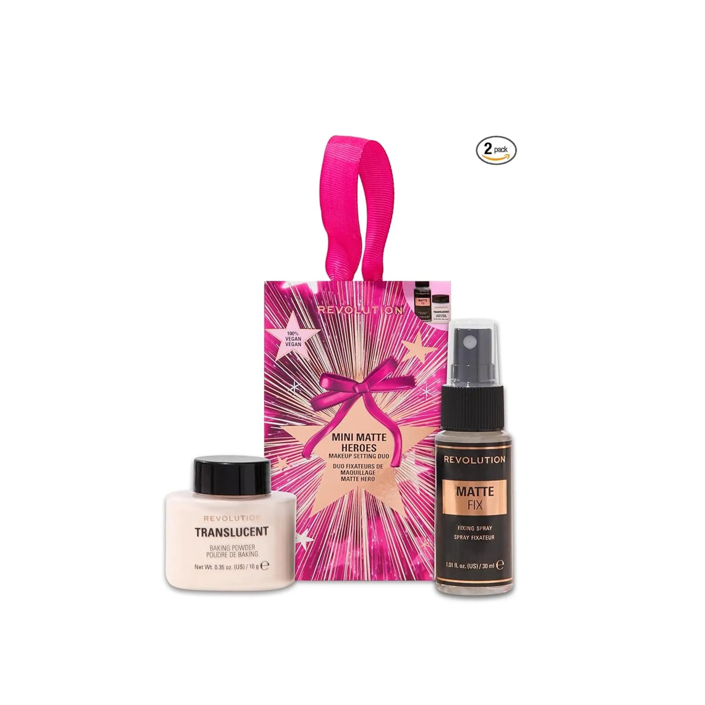 Revolution Mini Matte Heroes Makeup Setting Duo Make Up Revolution