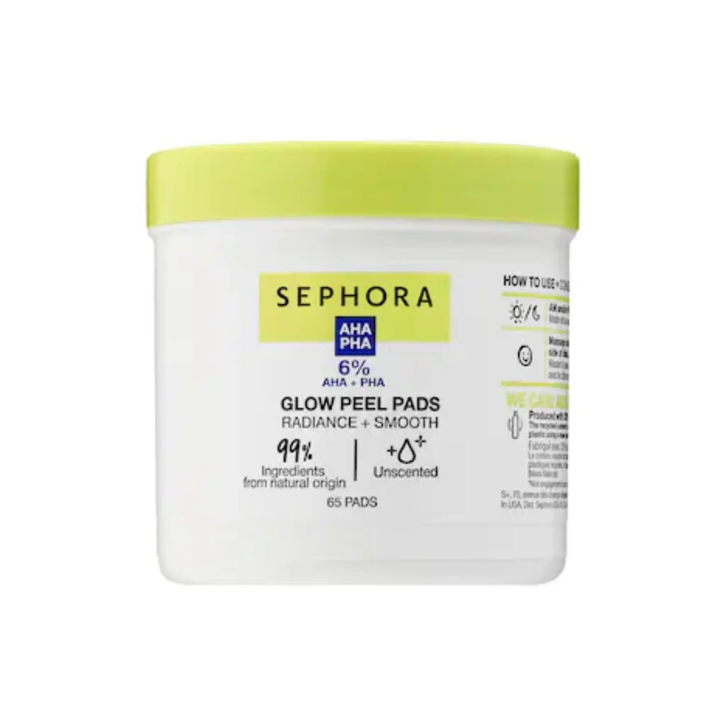 Sephora 6% AHA-PHA Glow Peel Pads ( 65PC ) Sephora