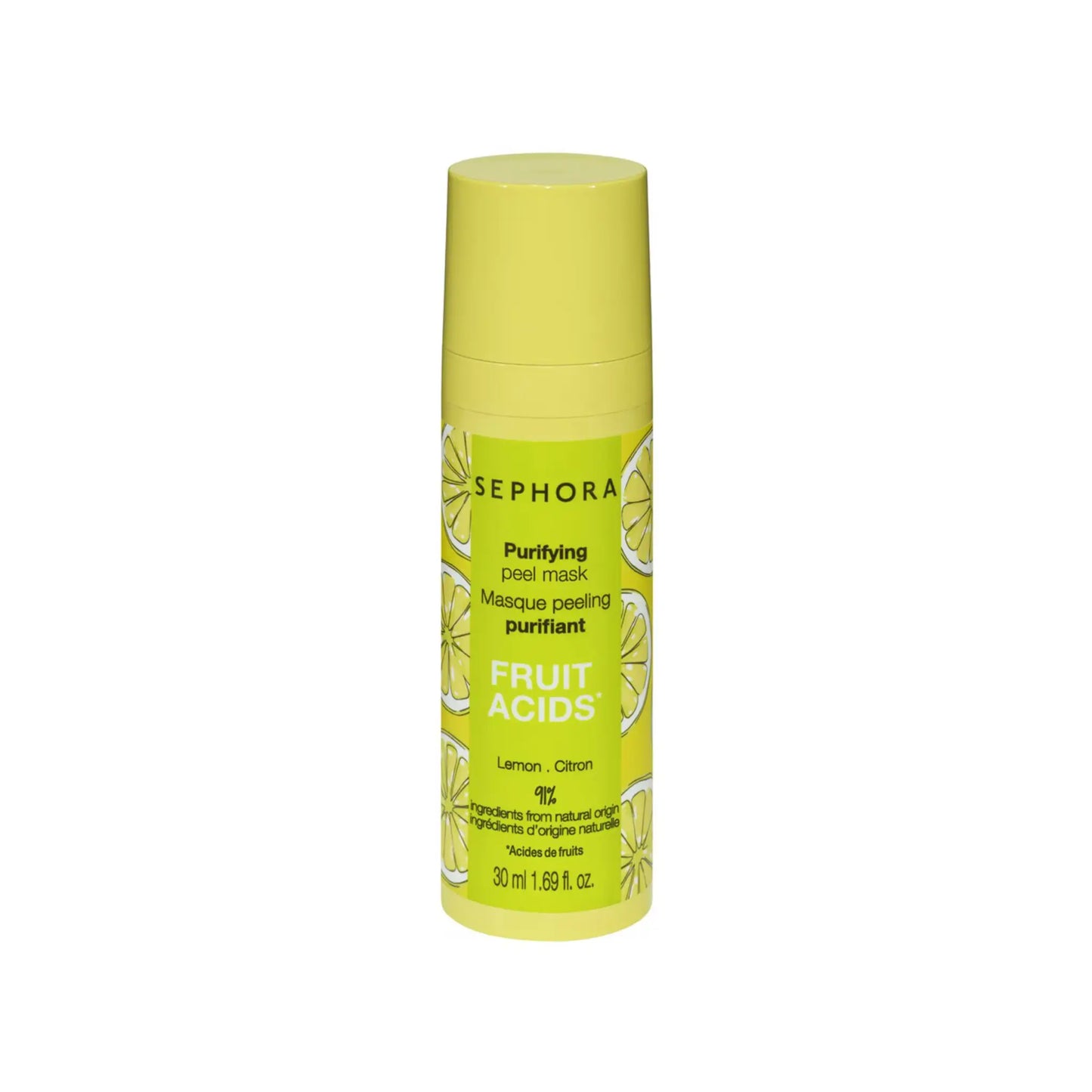 Sephora Purifying Peel Mask Fruit Acids ( Lemon - Citron ) 30ML Sephora