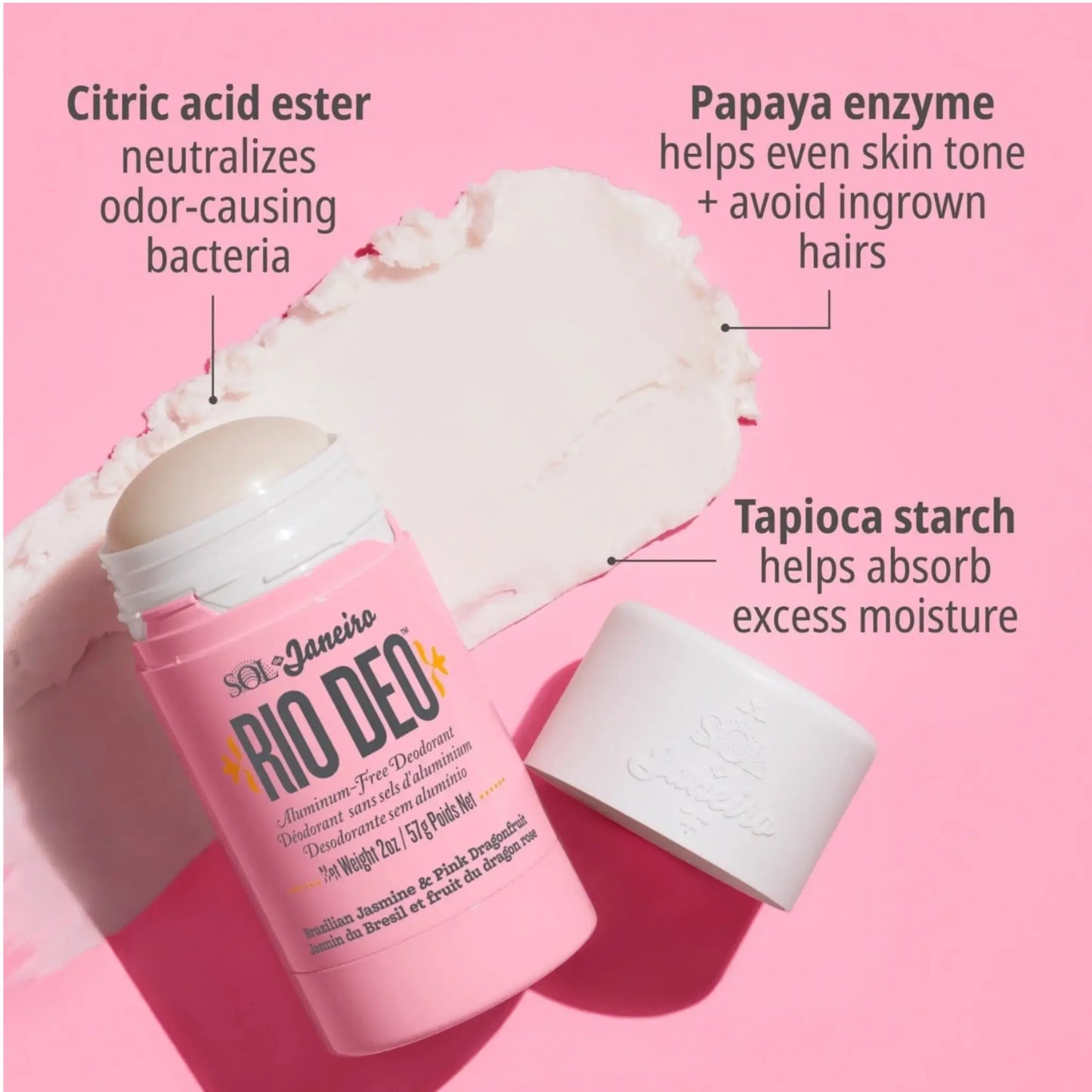 Sol De Janeiro Rio Deo ( Jasmine & Pink fruit ) 57gm Sol de Janeiro