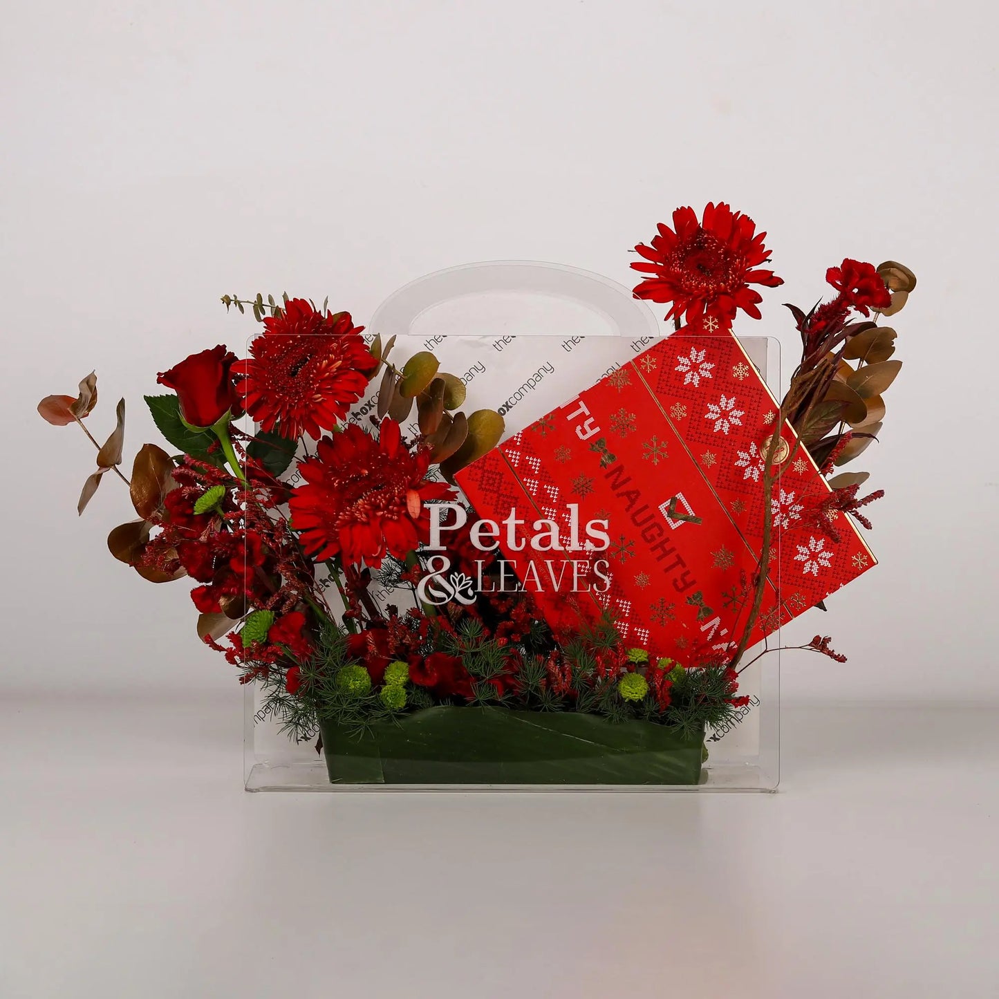 Crimson Luxe Petals & Leaves