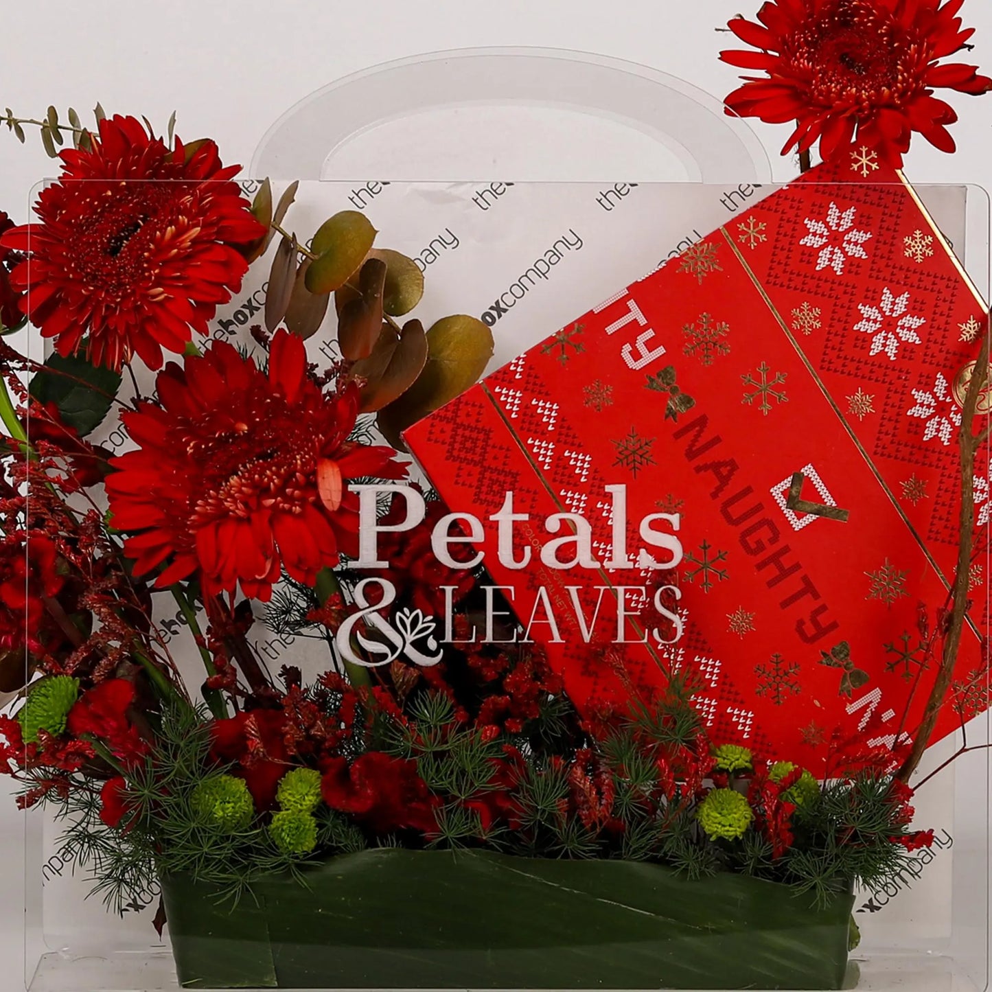 Crimson Luxe Petals & Leaves