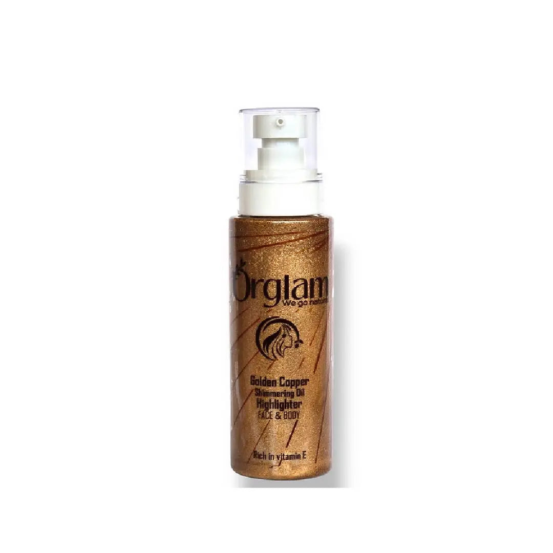 Orglam Golden copper body shimmer oil Orglam