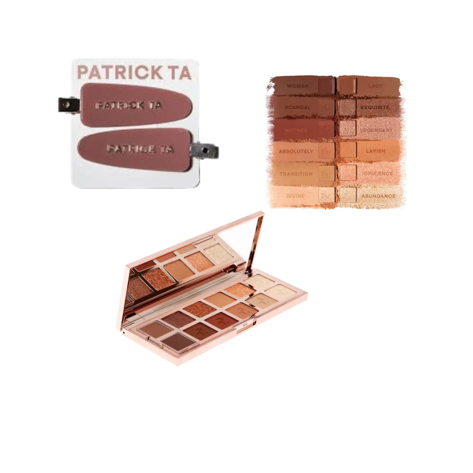 Patrick TA Eyeshadow Palette Major Dimension + Hair Clip Patrick Ta