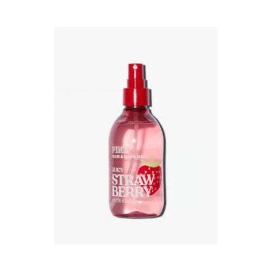 Pink Hair And Body Mist ( Juicy Strawberry ) 236 ML Victoria's Secret