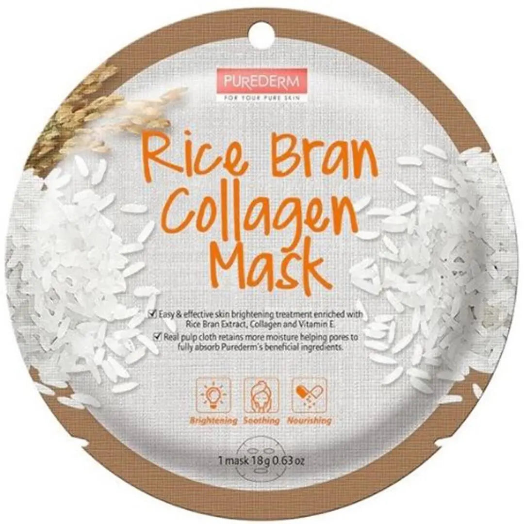 Purederm Rice Bran Collagen Mask Purederm