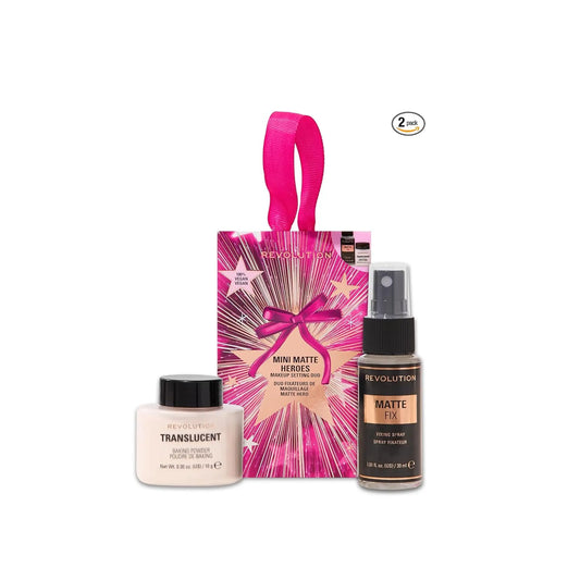 Revolution Mini Matte Heroes Makeup Setting Duo Make Up Revolution