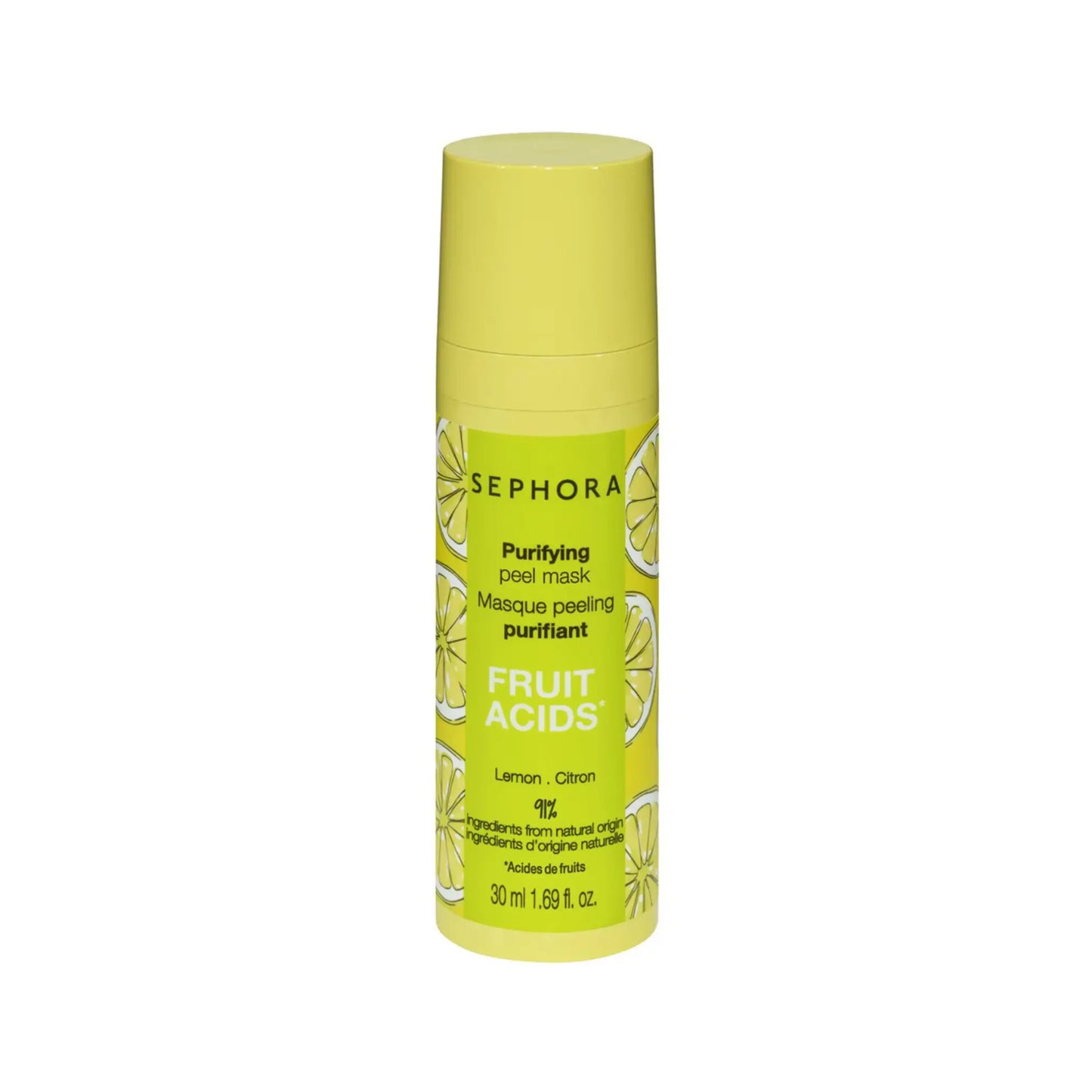 Sephora Purifying Peel Mask purifiant  Fruit Acids (Lemon)  30ML Sephora