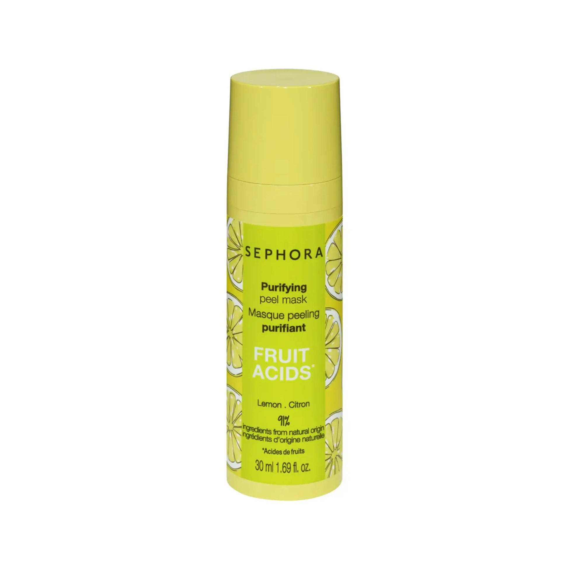 Sephora Purifying Peel Mask purifiant  Fruit Acids (Lemon)  30ML Sephora