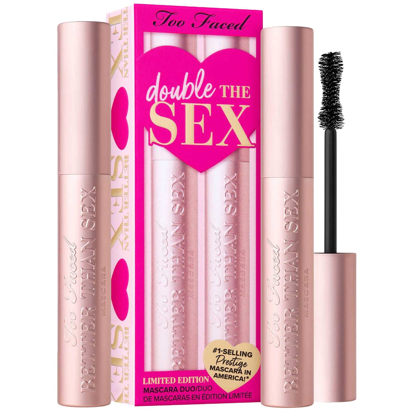 TOO FACED DOUBLE THE SEX MASCARA SET DUO Too Faced